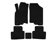 Honda Insight II 2009-2014 Textil Fußmatten Premium (HB, Hybrid, Schwarz) Foto 1