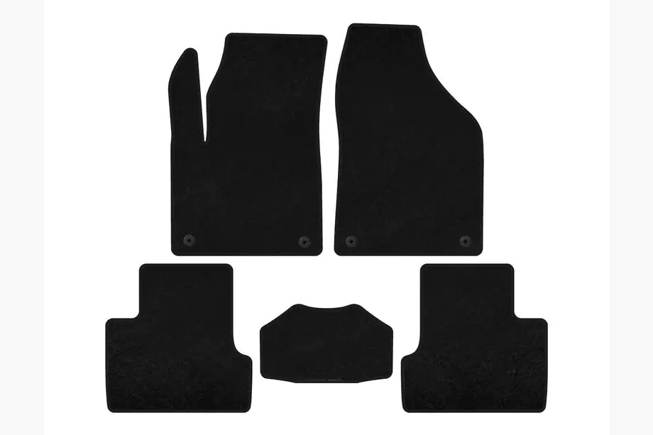 Jeep Cherokee KL 2013- Textil Fußmatten Premium (ab 2018, Schwarz) Image