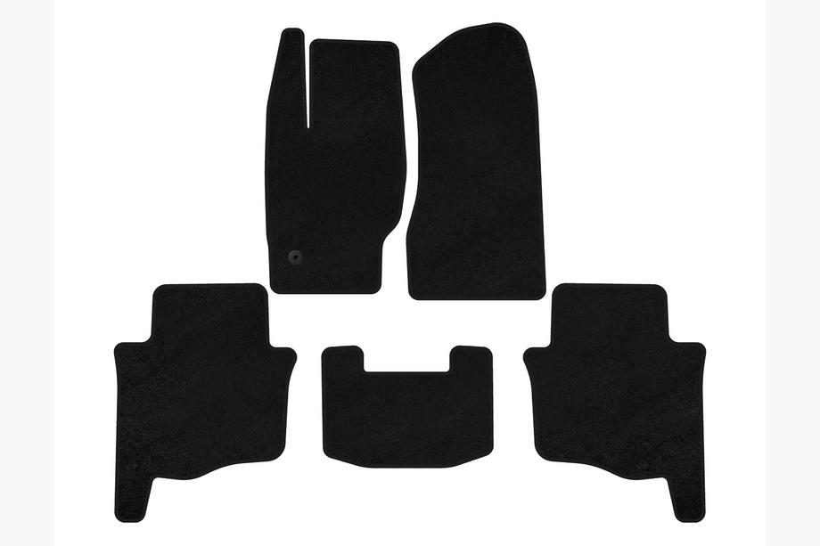 Jeep Grand Cherokee WK 2004-2010 Textil Fußmatten Premium (Schwarz) Image