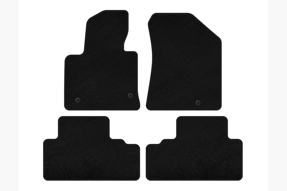 Kia Carens 2012- Textil Fußmatten Premium (schwarz) Image