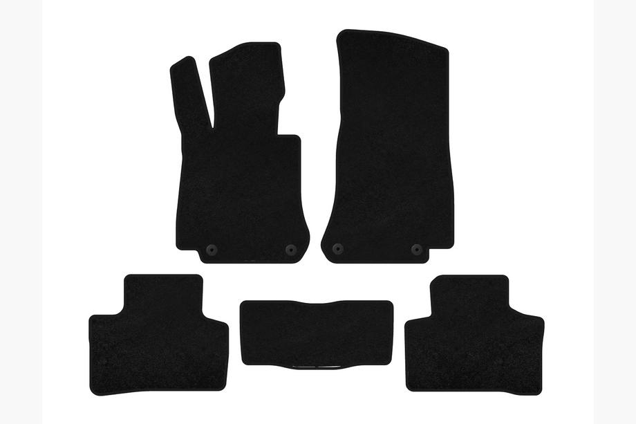 Mercedes EQC 2019-2023 Textil Fußmatten Premium (Schwarz) Image