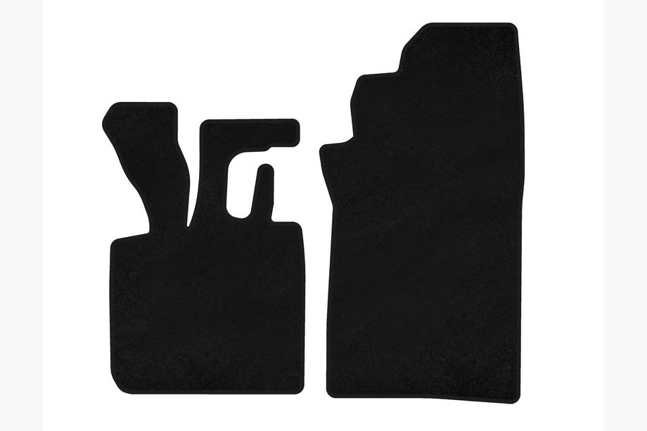 Smart 1998-2007 Textil Fußmatten Premium (1998-2003 Cabriolet, Schwarz) Image