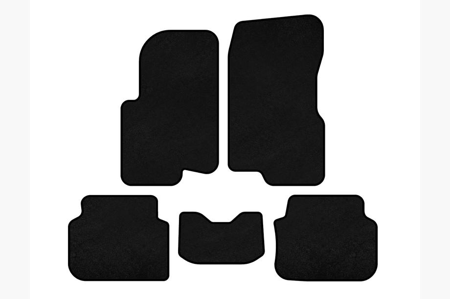 Smart 1998-2007 Textil-Fußmatten Premium (2003-2007, Forfour, schwarz) Image