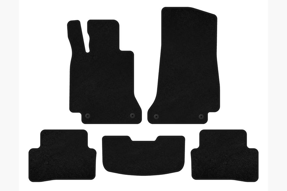 Mercedes C-class W205 2014-2021 Textil-Fußmatten Premium (SD, Schwarz) Image