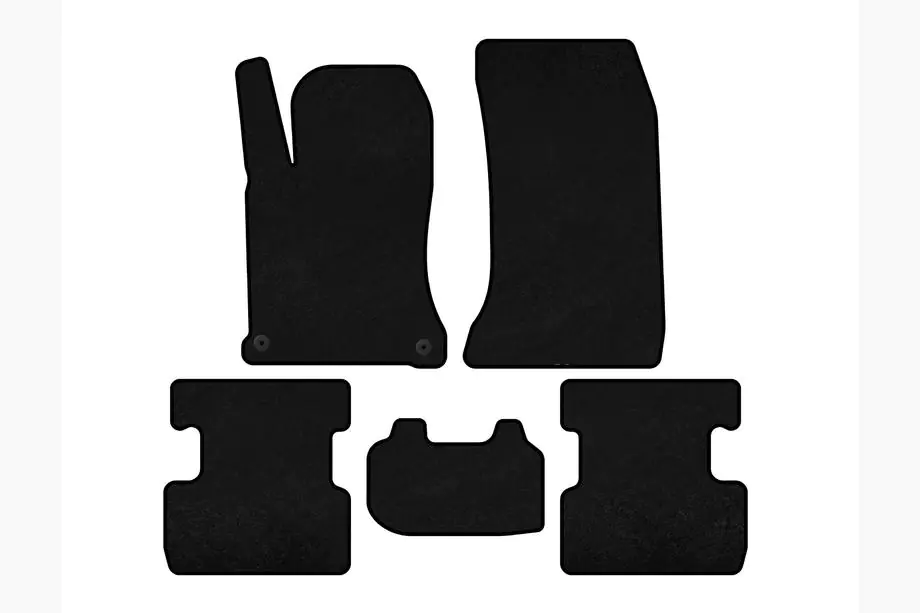 Mercedes GLA X156 2014-2019 Textil Fußmatten Premium (Schwarz) Image