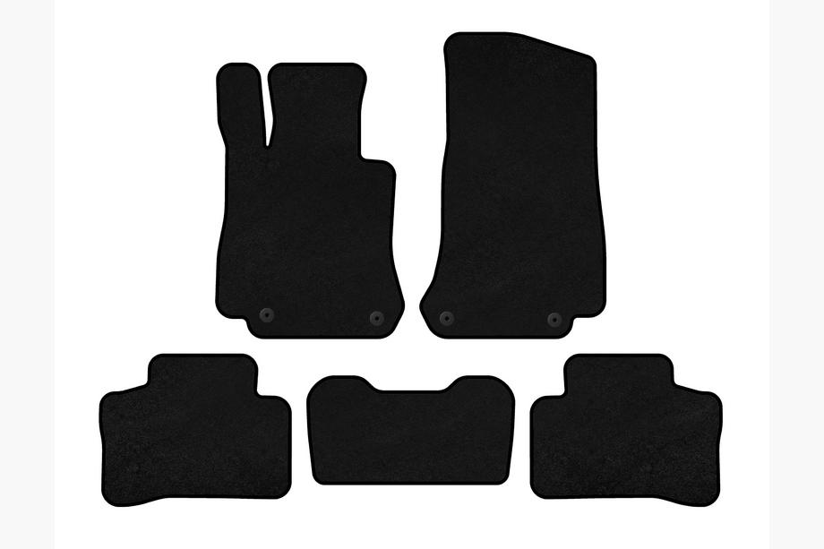 Mercedes GLC X253 2015-2022 Textil Fußmatten Premium (Schwarz) Image