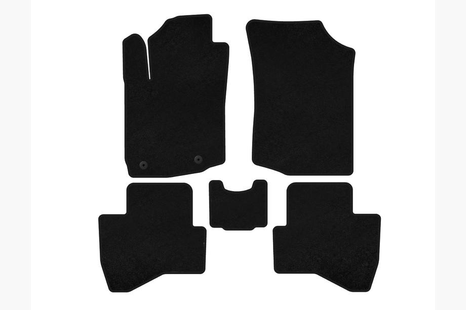 Peugeot 108 2014-2021 Textil-Fußmatten Premium (HB, Schwarz) Image