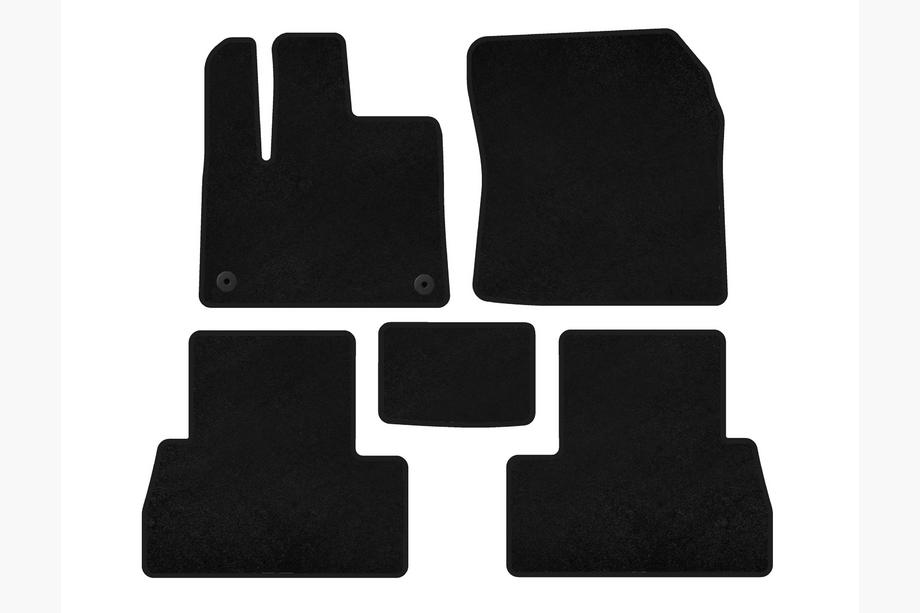 Peugeot Partner/Rifter 2019- Textil Fußmatten Premium (Langer Radstand, Schwarz) Image