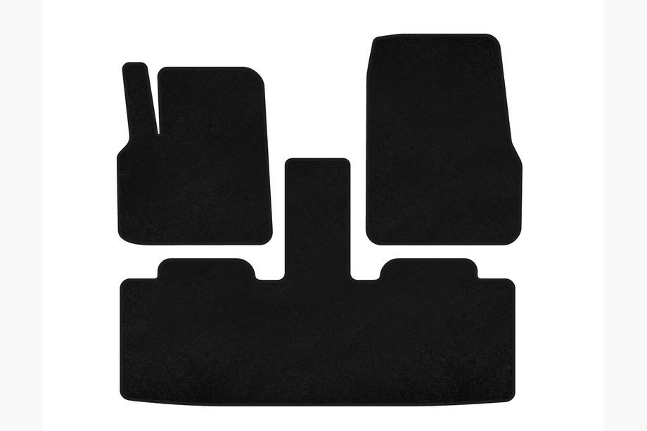 Renault Espace 2002-2014 Textil Fußmatten Premium (2 Reihen, 7-Sitzer, Schwarz) Image