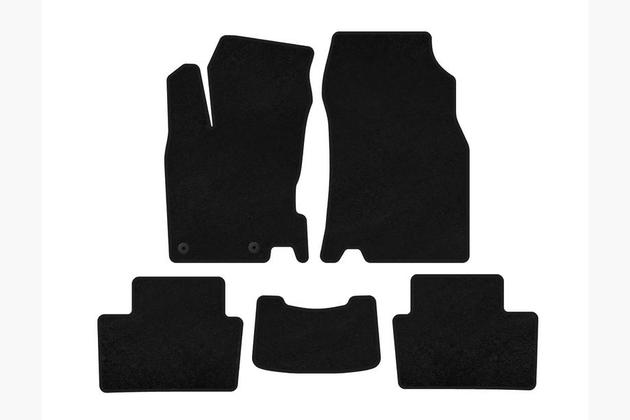 Renault Kadjar 2015-2022 Textil Fußmatten Premium (2015-2018, Schwarz) Image