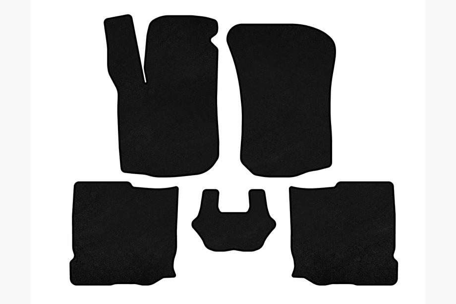 Seat Leon 1999-2005 Textil Fußmatten Premium (HB, 5-türig, Schwarz) Image