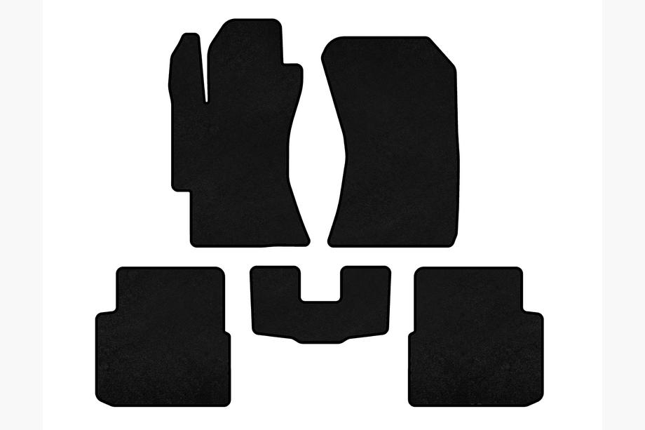 Subaru Impreza 2007-2011 Textil-Fußmatten Premium (HB, Schwarz) Image