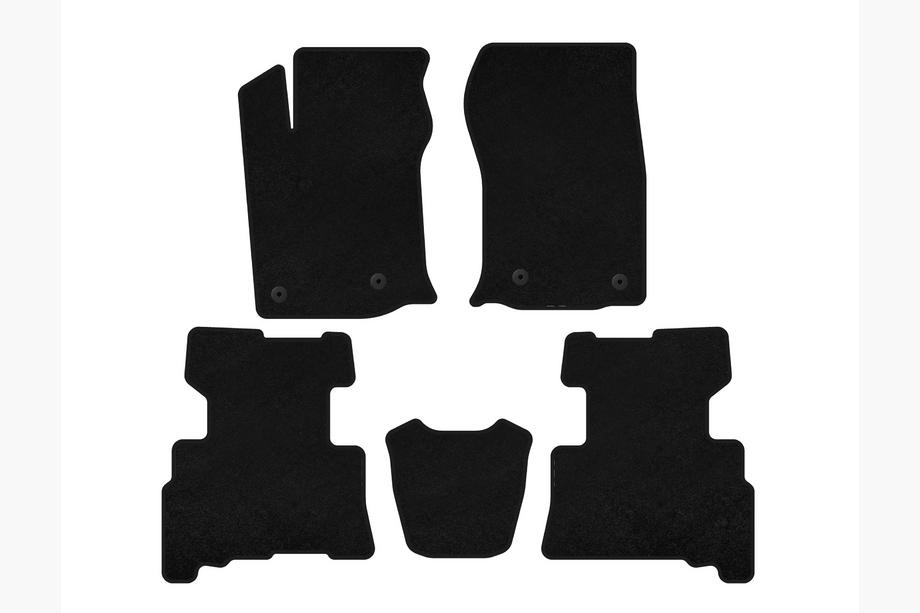 Toyota 4Runner 2009-2024 Textil Fußmatten Premium (2 Reihen, 2014-2024, 7-Sitzer, Schwarz) Image