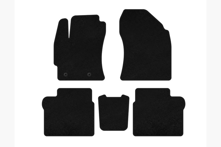 Toyota Corolla 2013-2019 Textil Fußmatten Premium (2016-2019, SD, Schwarz) Image