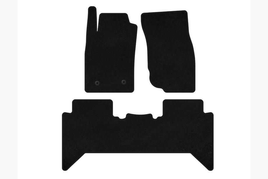 Toyota Hilux 2006-2015 Textil Fußmatten Premium V2 (schwarz) Image