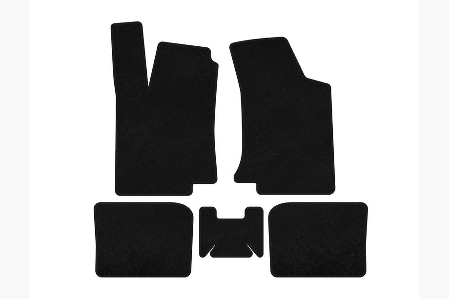 Volkswagen Golf 3 1991-2001 Textil Fußmatten Premium (HB, 3-Türer, Schwarz) Image