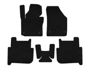 Volkswagen Touran 2003-2010 Textil Fußmatten Premium (2 Reihen, 2006-2010, 7-Sitzer, Schwarz) Foto 1