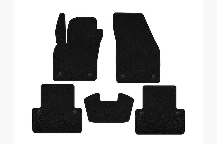 Volvo V50 2004-2012 Textil Fußmatten Premium (2007-2012, SW, Schwarz) Image