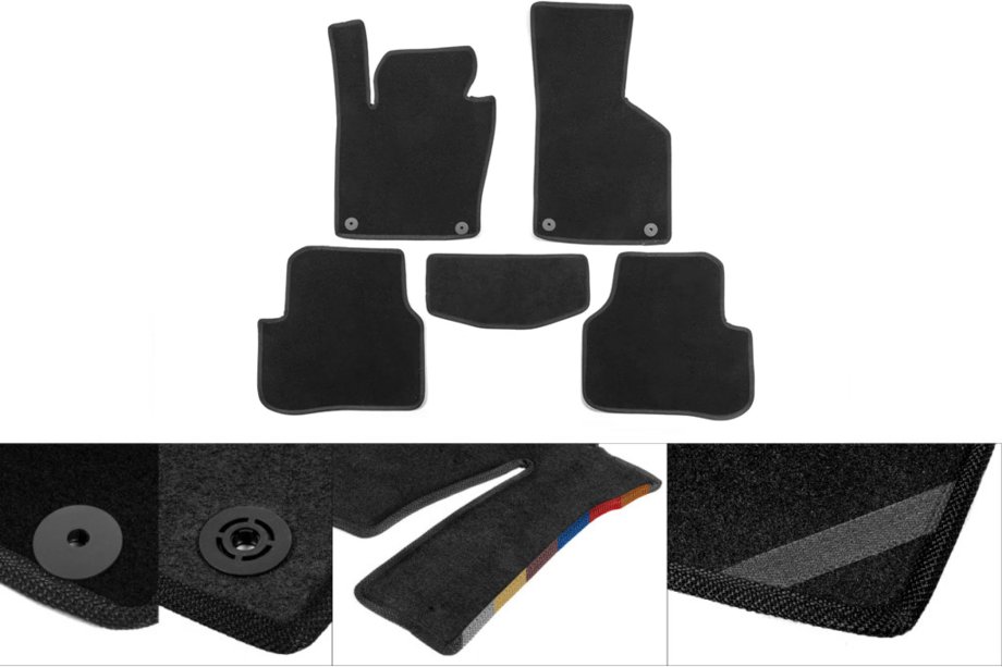 BMW 7 Series E65/66 2001-2008 Textil Fußmatten Classic (E65, schwarz) Image