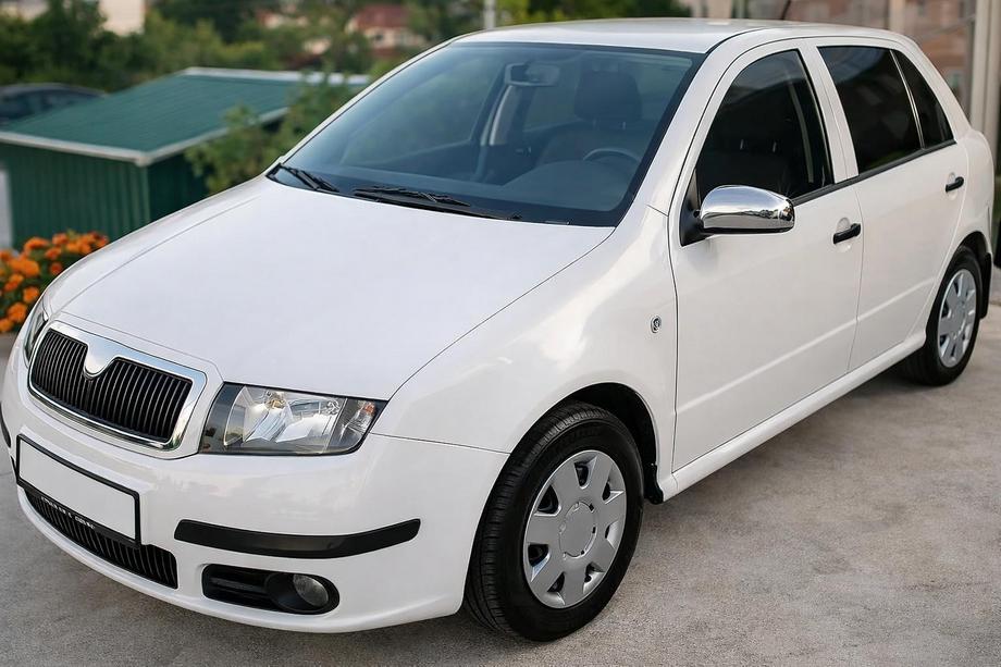 Skoda Fabia 2000-2007 Spiegelabdeckungen 2006↗ (2 Stk, Edelstahl) Image