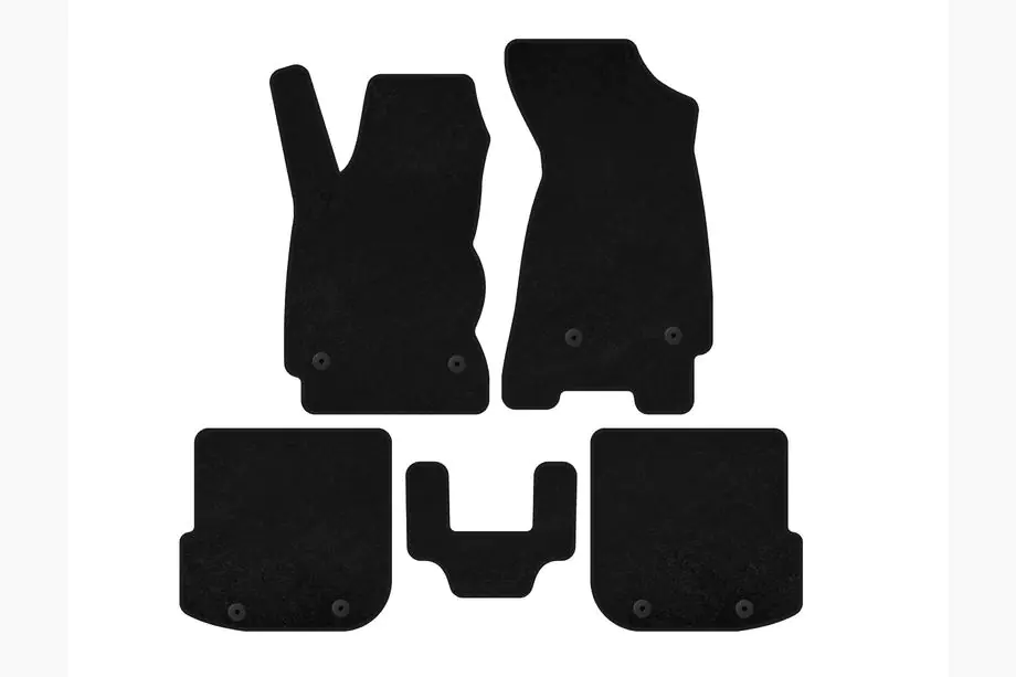 Audi A4 B5 1994–2001 Textil-Fußmatten Classic (Sedan, Schwarz) Image