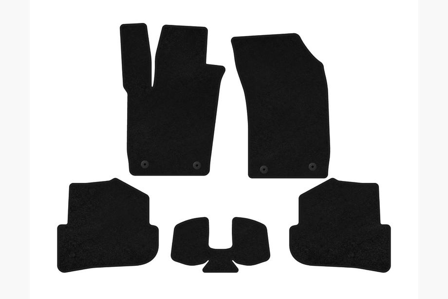 Audi A1 2010-2018 Textil Fußmatten Classic (HB, 3-Türer, Schwarz) Image