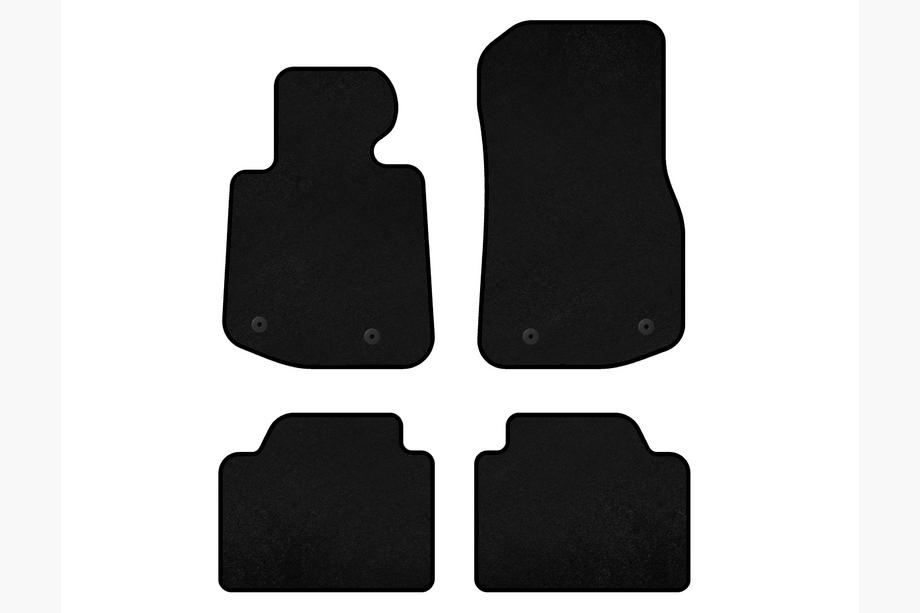 BMW 4 Series F32/F33/F36 2012-2020 Textil Fußmatten Classic V2 (Schwarz) Image