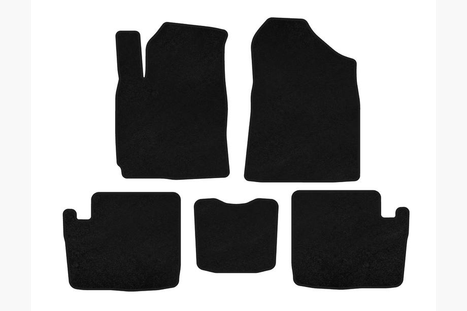 Chery Tiggo 1 2005-2016 Textil Fußmatten Classic (2005-2009, Schwarz) Image