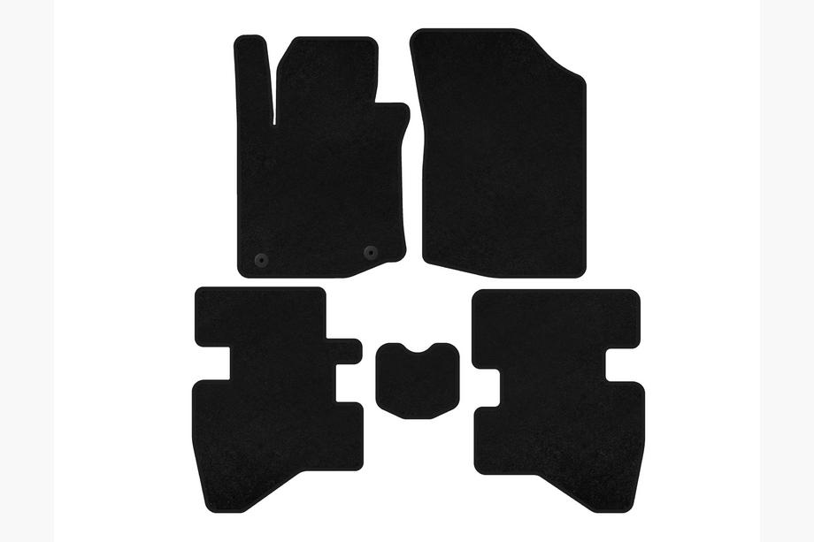 Citroen C-1 2014-2021 Textil Fußmatten Classic (HB, Schwarz) Image