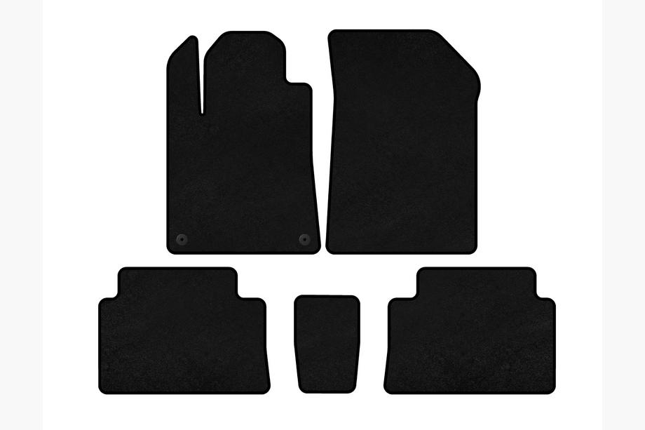 Citroen C-5 2001-2008 Textil Fußmatten Classic (Schwarz) Image