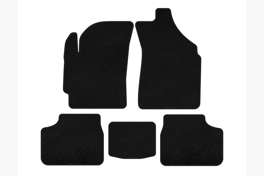 Daewoo Matiz 2009-2015 Textil Fußmatten Classic (Schwarz) Image