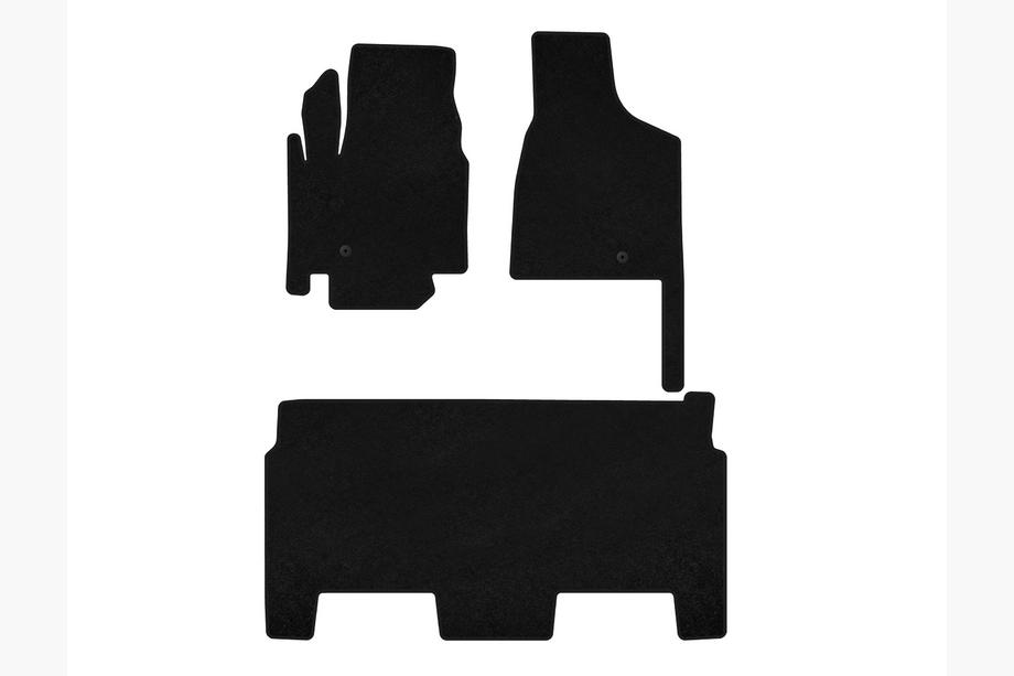Dodge Grand Caravan V 2008-2020 Textilfußmatten Classic (2008-2020, 2 Reihen, 8-Sitzer/ Ausstattung SXT, Schwarz) Image