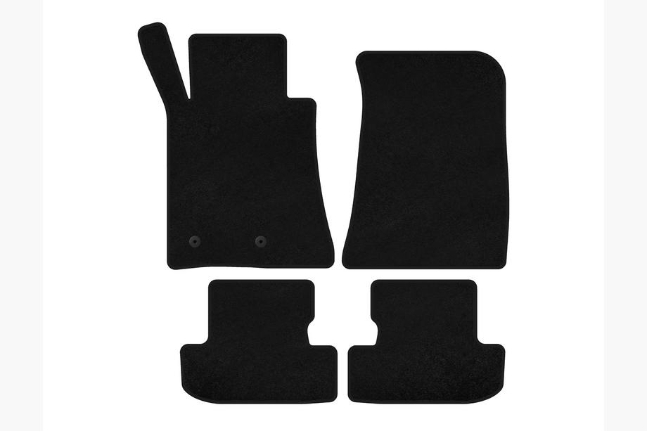 Ford Mustang 2015-2023 Textil Fußmatten Classic (Coupé, Schwarz) Image