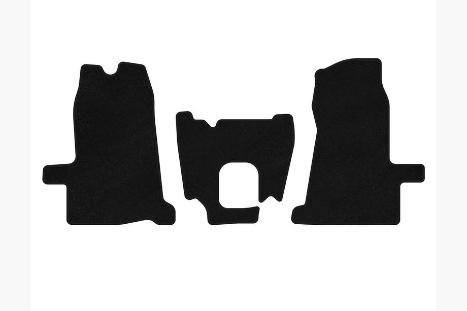 Ford Transit 2000–2014 Textil Fußmatten Classic (2000-2006, 1+1, Schaltgetriebe, Schwarz) Image