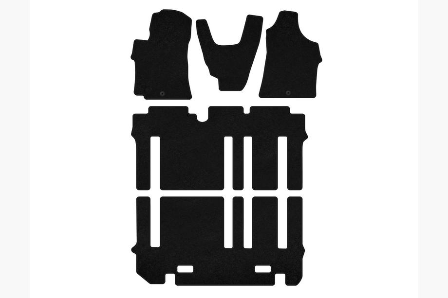 Hyundai H300, H1, Starex 2008-2020 Textil Fußmatten Classic (Komplettset, Schwarz) Image