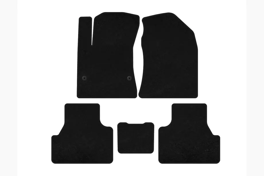 Hyundai Kona 2017-2023 Textil Fußmatten Classic (Elektro, Schwarz) Image