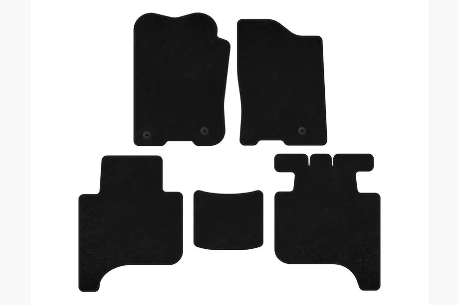Infiniti QX56 2004-2010 Textil Fußmatten Classic (2 Reihen, 2004-2008, Schwarz) Image