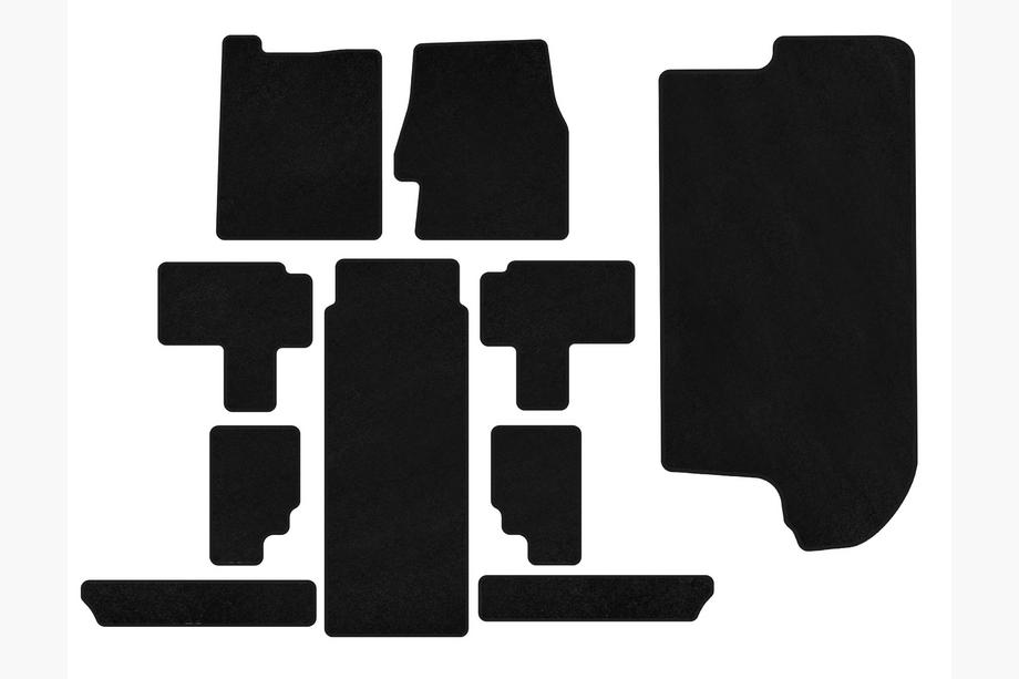 Kia Carnival 2002-2013 Textil Fußmatten Classic (Komplettset, Schwarz) Image