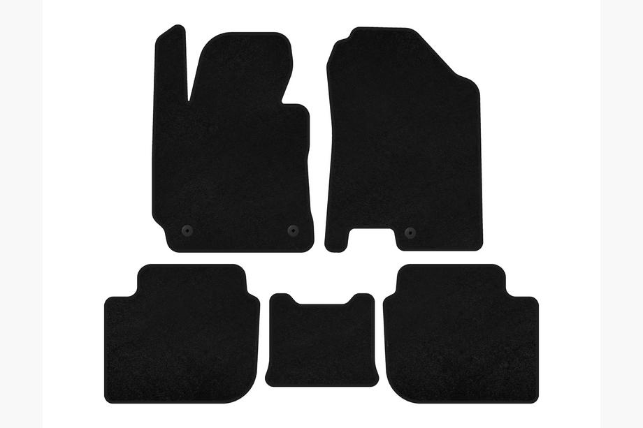 Kia Cerato 3 2013-2018 Textil-Fußmatten Classic (SD, Schwarz) Image