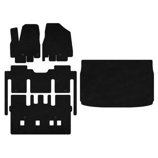 Textil Fußmatten Classic (voller Innenraum, 8-Sitzer, Schwarz) Kia Sedona 2014-2020 Foto 1