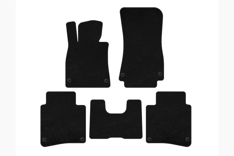 Mercedes S-class W222 2013-2022 Textil Fußmatten Classic (2017-2020, SD, Langversion, Schwarz) Image