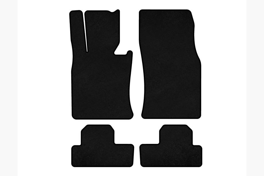 Mini Clubman R55/R56 2007-2014 Textil Fußmatten Classic (für R56, Schwarz) Image