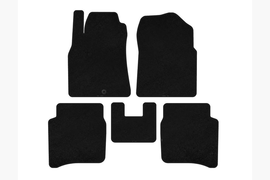 Nissan Primera P12 2002–2007 Textil-Fußmatten Classic (SD, Schwarz) Image