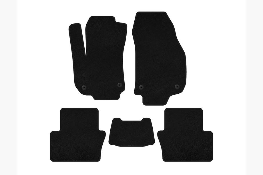 Opel Zafira B 2005–2011 Textil Fußmatten Classic (2 Reihen, Schwarz) Image