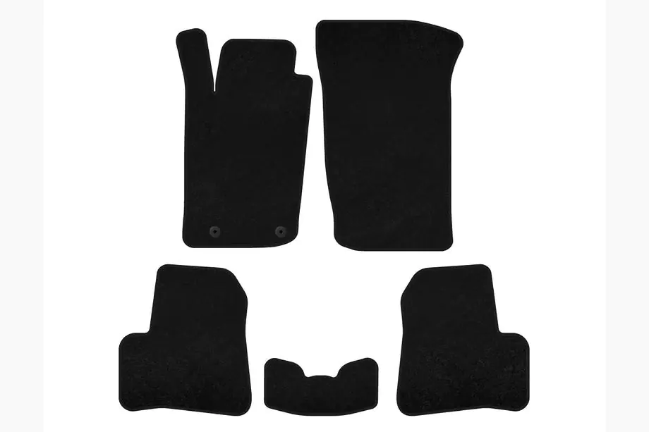Peugeot 206 1998-2024 Textil-Fußmatten Classic (1998-2009, schwarz) Image