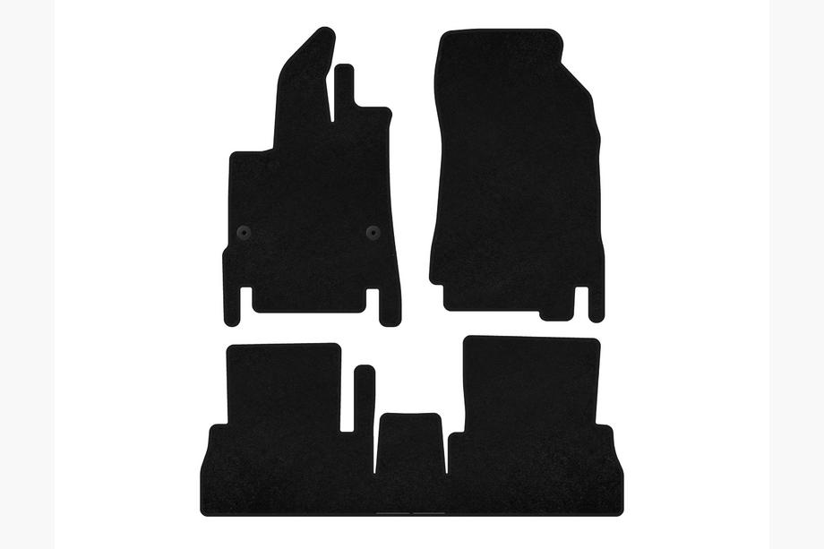 Peugeot Partner/Rifter 2019- Textil Fußmatten Classic (7-Sitzer/Langer Radstand, Schwarz) Image