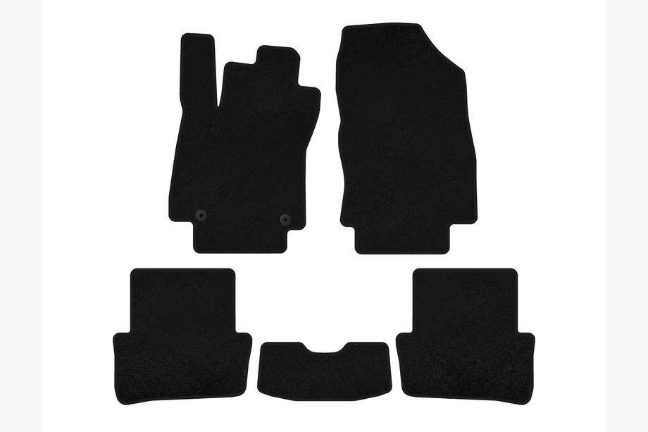 Renault Clio IV 2012-2019 Textil Fußmatten Classic (2012-2016, HB, 5-türig, Schwarz) Image