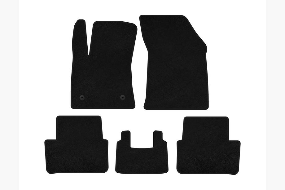 Renault Megane IV 2016-2025 Textil Fußmatten Classic (2016-2020, SW, Schwarz) Image
