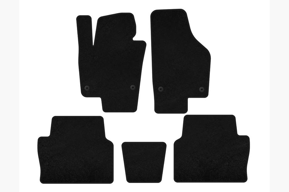 Seat Alhambra 2010- Textil Fußmatten Classic (2 Reihen, schwarz) Image
