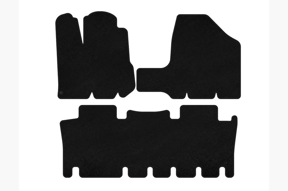 Toyota Sienna 2003-2009 Textil Fußmatten Classic (2 Reihen, schwarz) Image